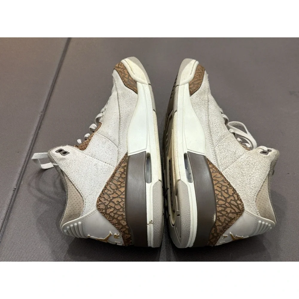 Air Jordan 3 Retro Palomino Cream Men's Size 9.5 (CT8532-102) Minor Wear